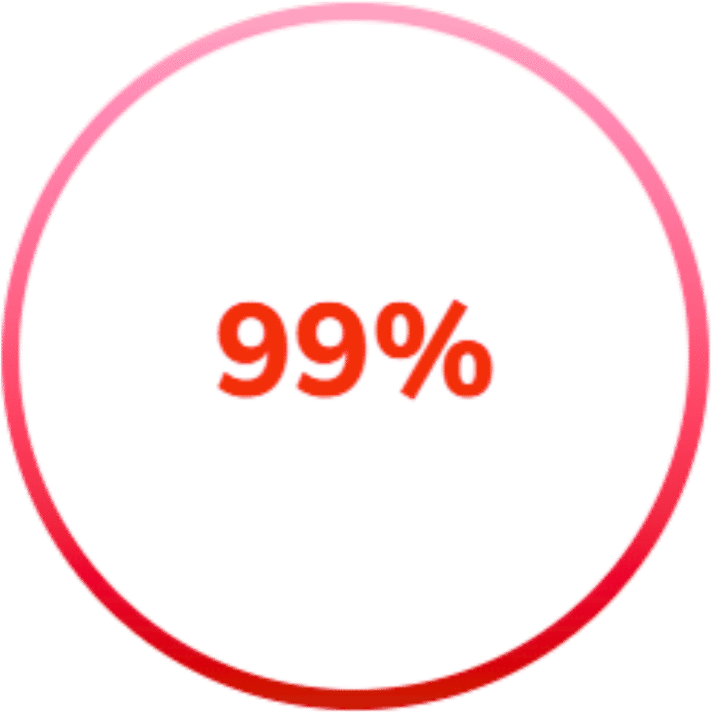 99.9 percent verified streaming uptime badge